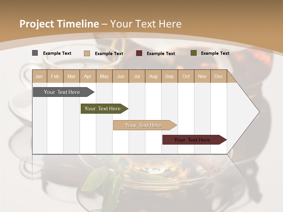 Light Herb Leaf PowerPoint Template
