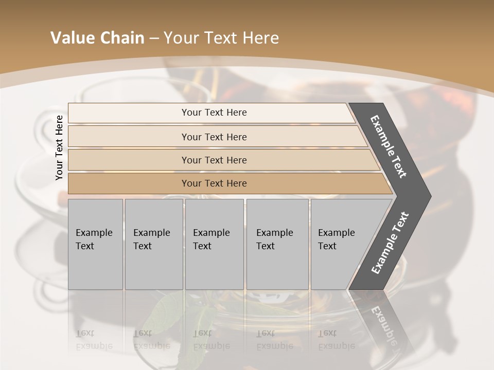 Light Herb Leaf PowerPoint Template