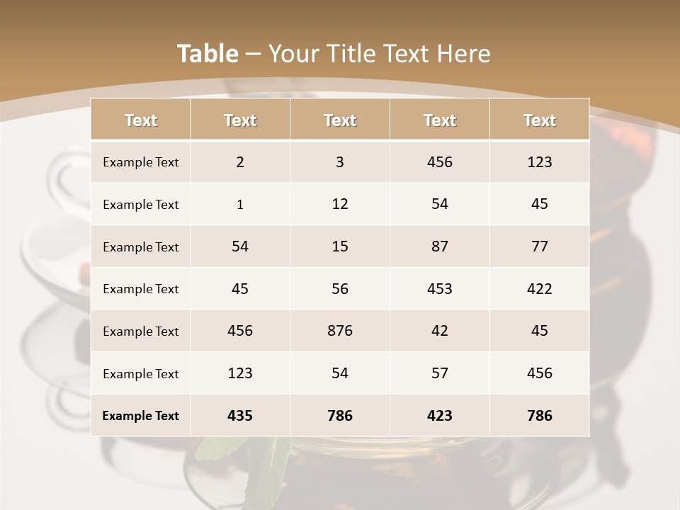 Light Herb Leaf PowerPoint Template