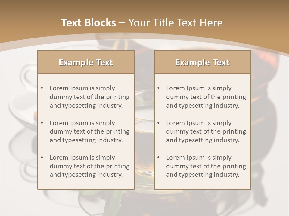 Light Herb Leaf PowerPoint Template