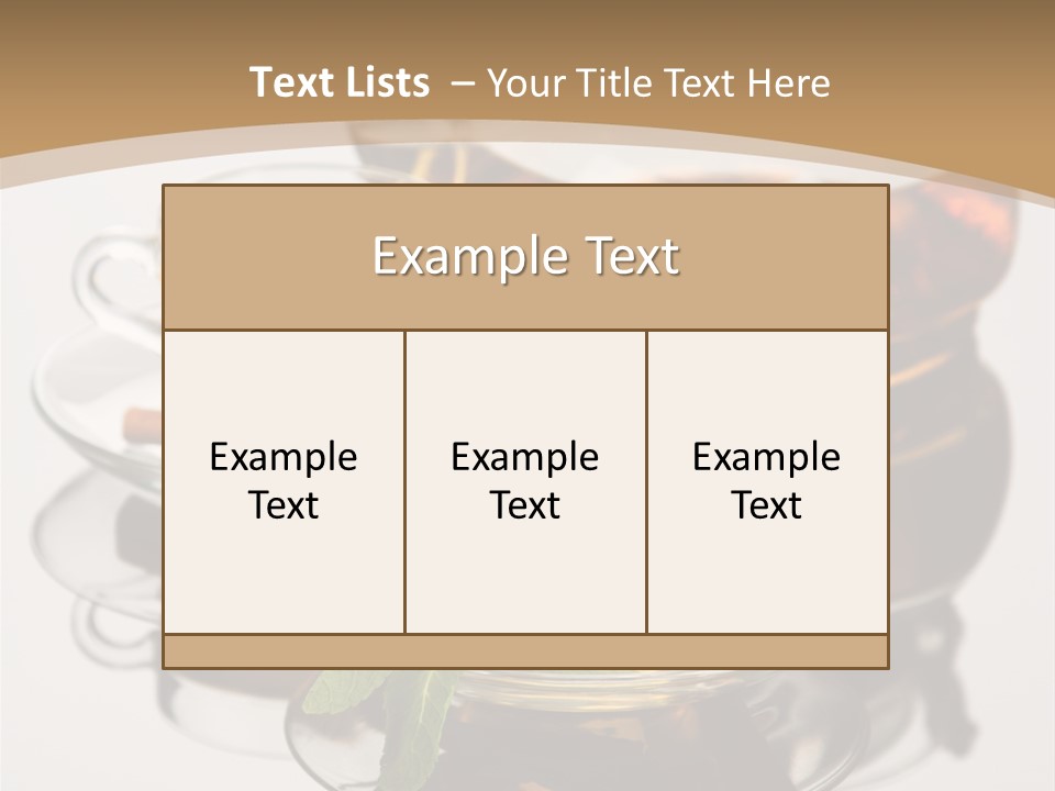 Light Herb Leaf PowerPoint Template