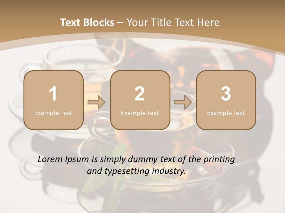 Light Herb Leaf PowerPoint Template