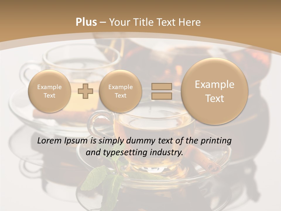 Light Herb Leaf PowerPoint Template