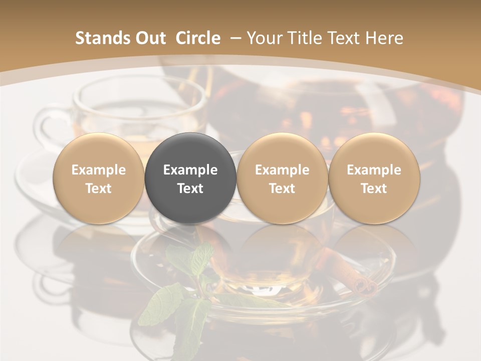 Light Herb Leaf PowerPoint Template