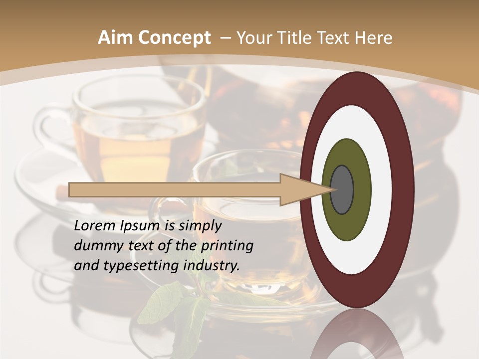 Light Herb Leaf PowerPoint Template