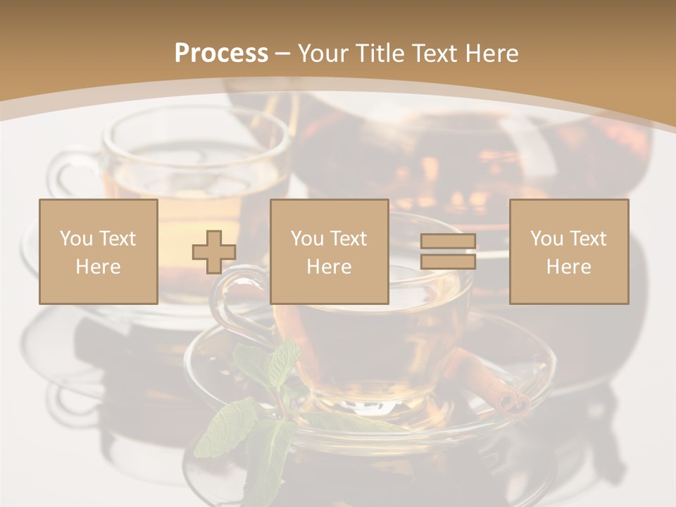 Light Herb Leaf PowerPoint Template
