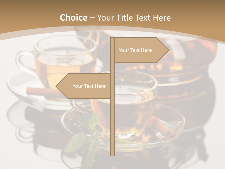 Light Herb Leaf PowerPoint Template