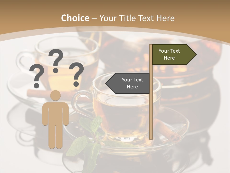 Light Herb Leaf PowerPoint Template