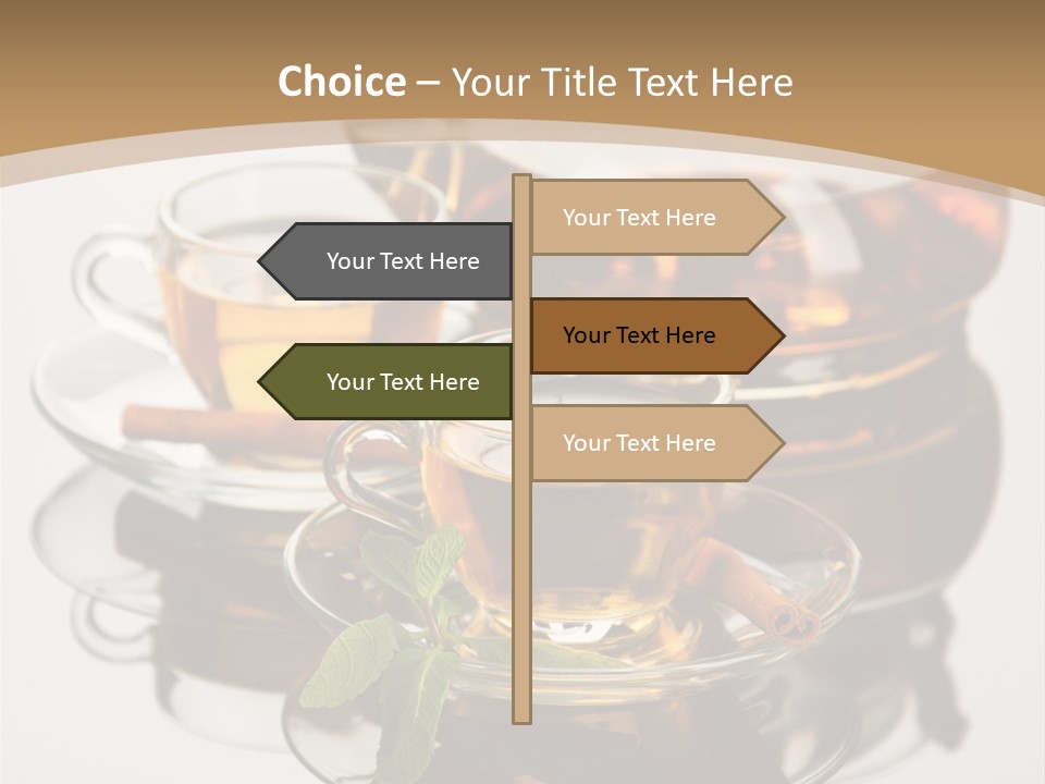 Light Herb Leaf PowerPoint Template