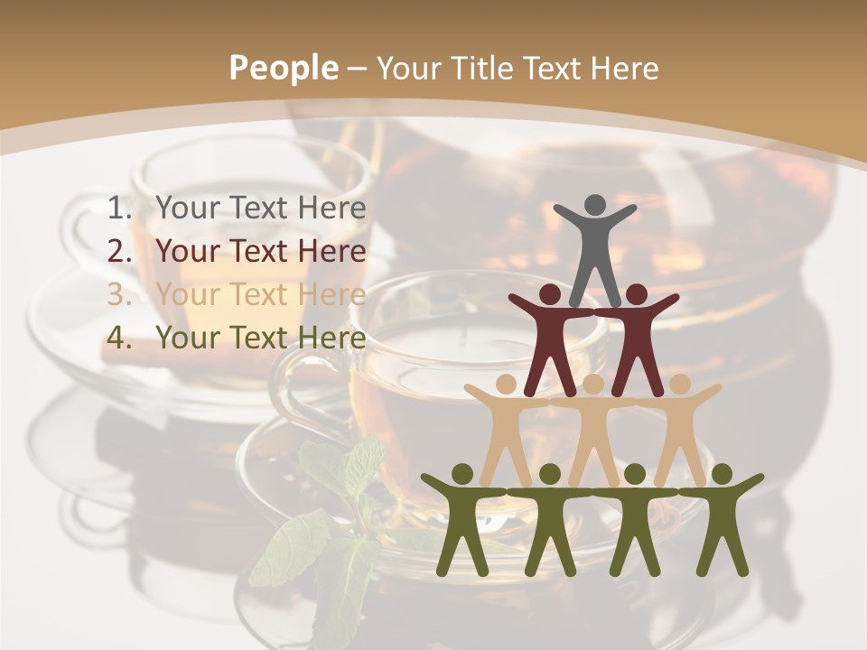 Light Herb Leaf PowerPoint Template