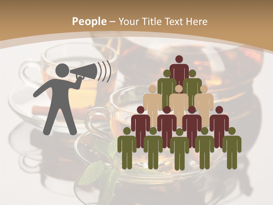 Light Herb Leaf PowerPoint Template