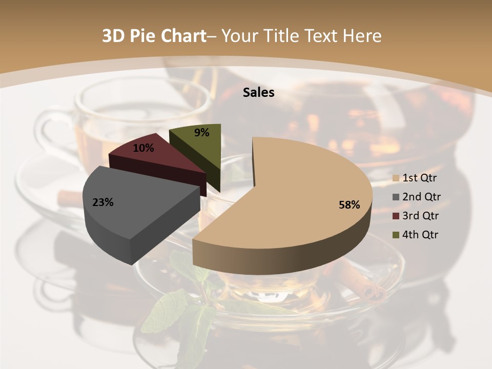 Light Herb Leaf PowerPoint Template