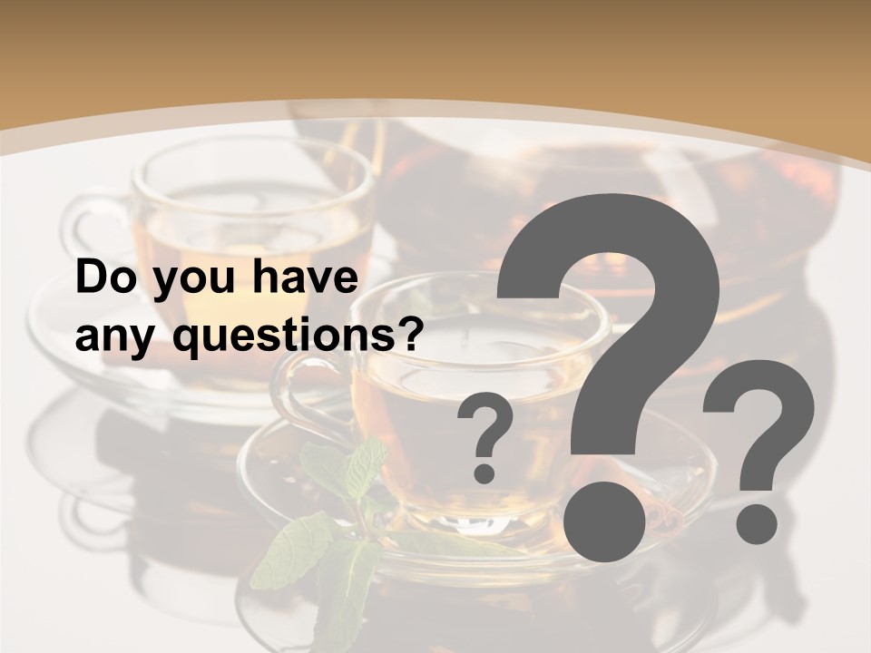 Light Herb Leaf PowerPoint Template