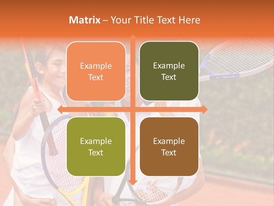 Hold Tennis Person PowerPoint Template