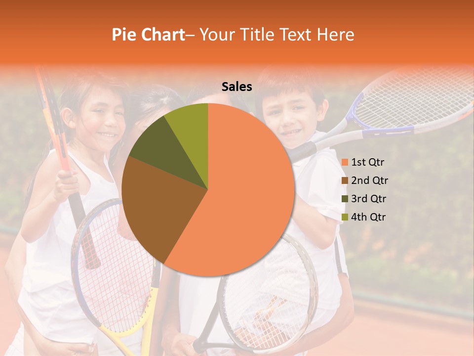 Hold Tennis Person PowerPoint Template