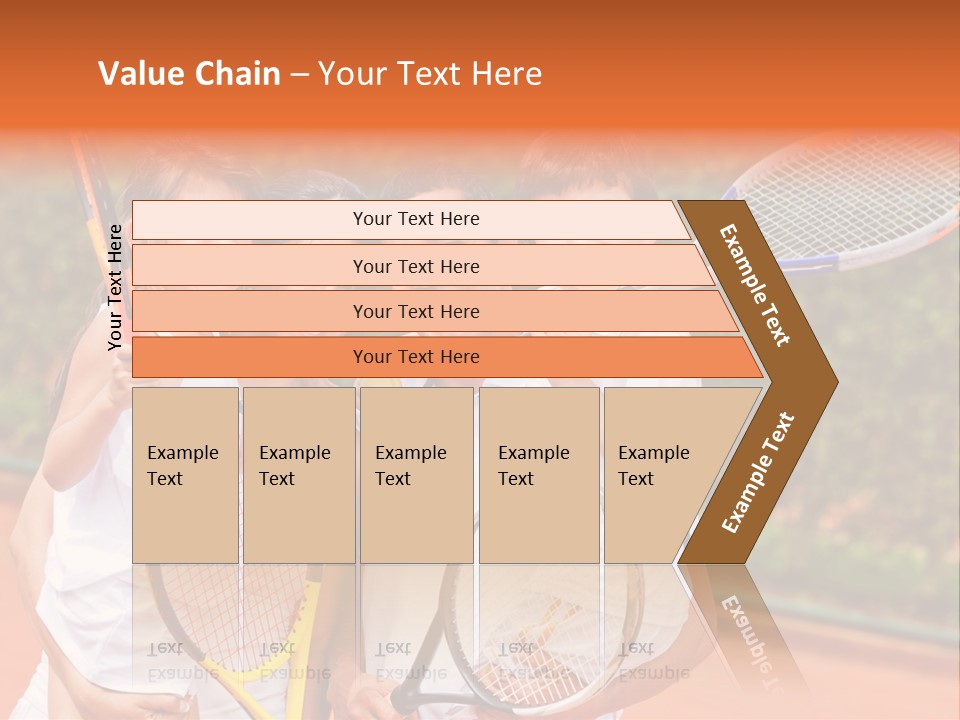 Hold Tennis Person PowerPoint Template