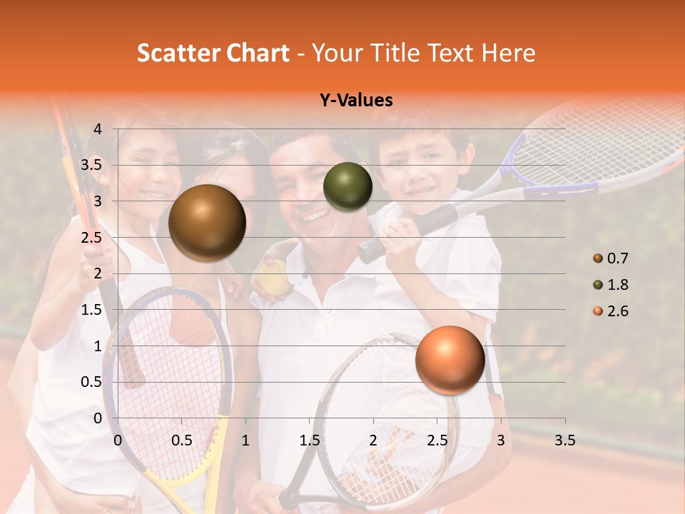 Hold Tennis Person PowerPoint Template