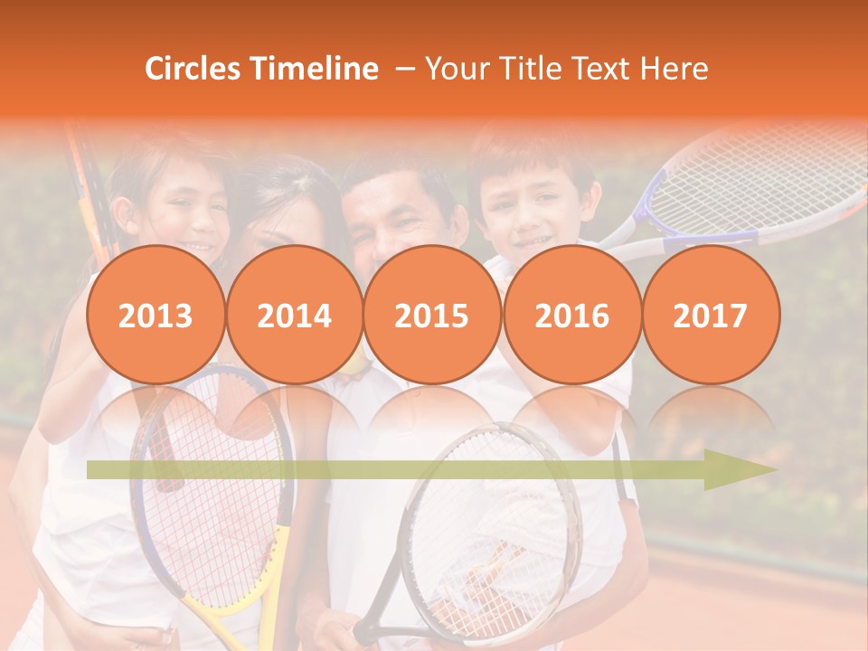 Hold Tennis Person PowerPoint Template