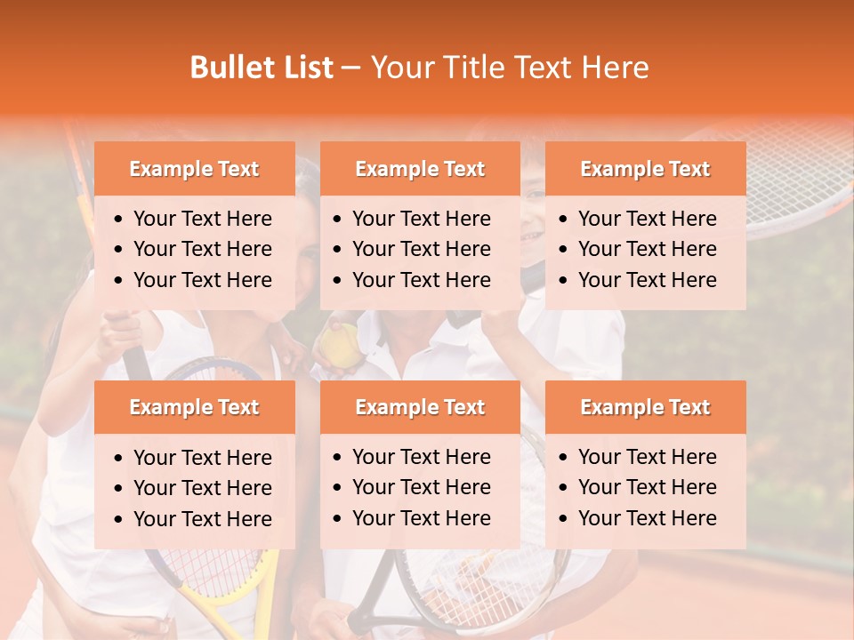 Hold Tennis Person PowerPoint Template