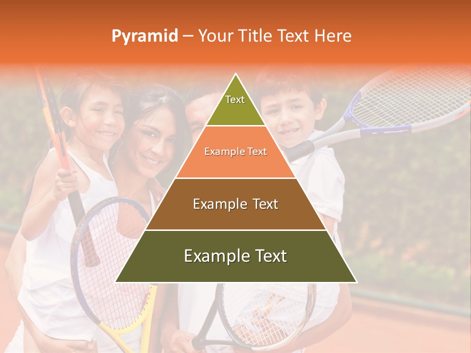 Hold Tennis Person PowerPoint Template