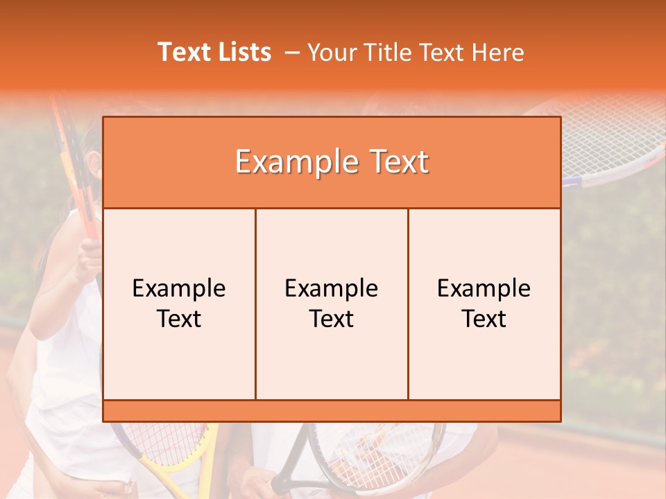 Hold Tennis Person PowerPoint Template