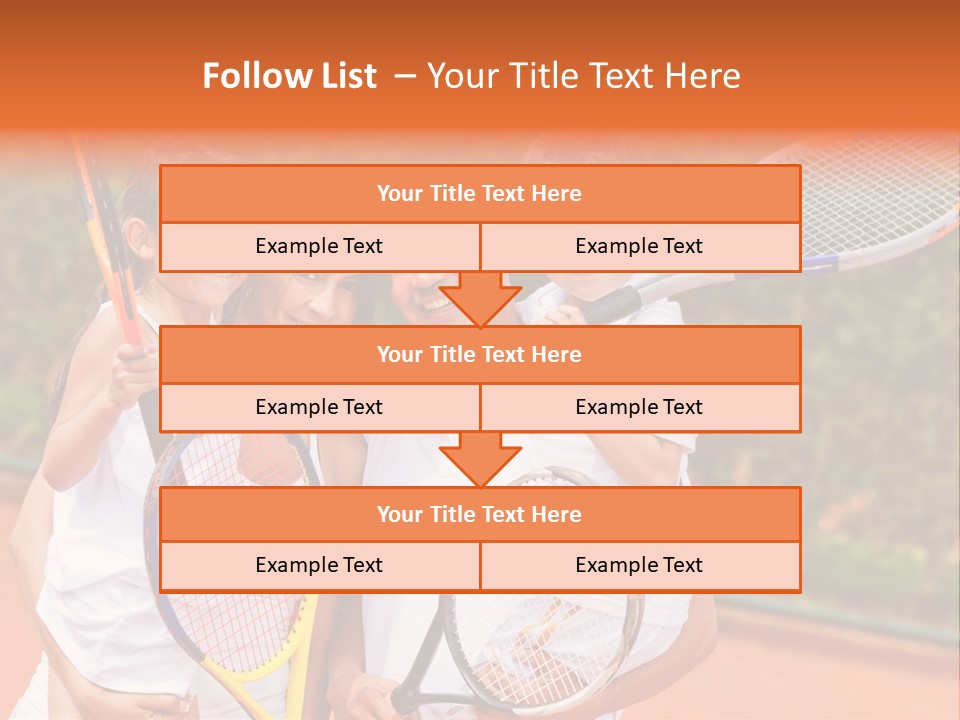 Hold Tennis Person PowerPoint Template