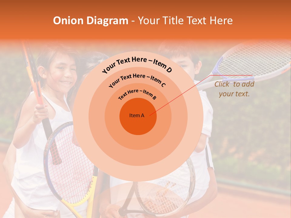 Hold Tennis Person PowerPoint Template