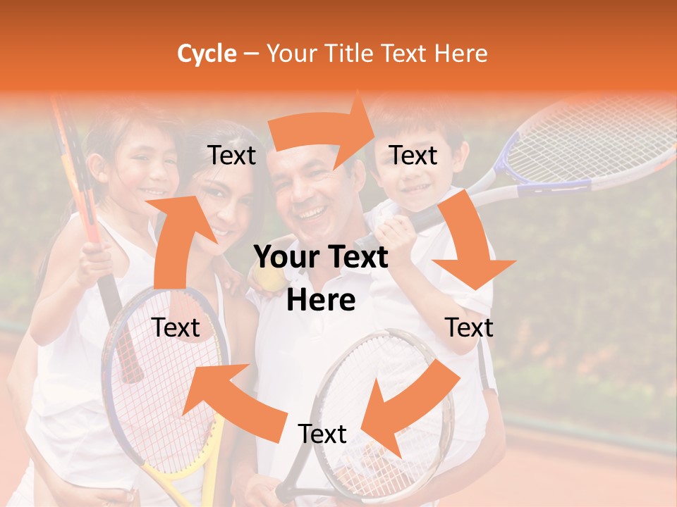 Hold Tennis Person PowerPoint Template