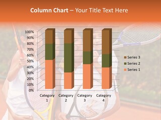 Hold Tennis Person PowerPoint Template