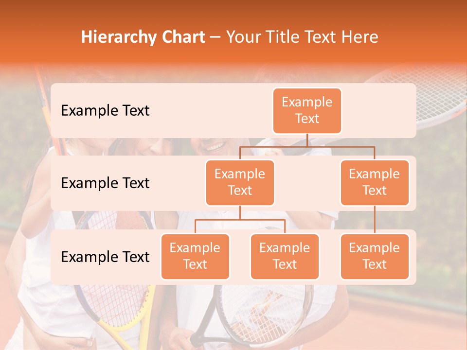 Hold Tennis Person PowerPoint Template