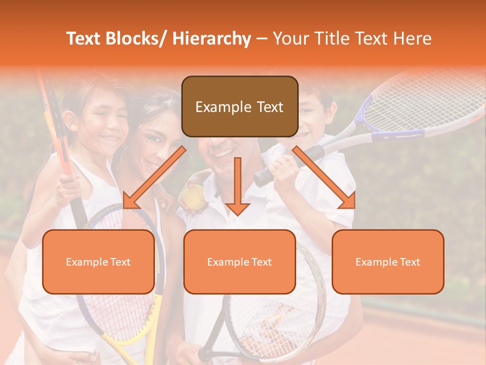 Hold Tennis Person PowerPoint Template