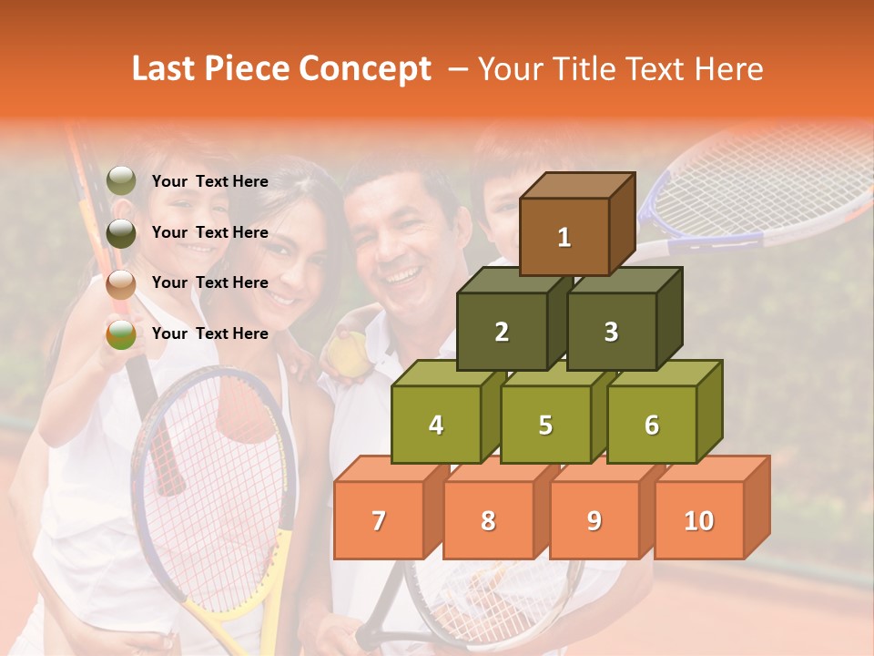 Hold Tennis Person PowerPoint Template