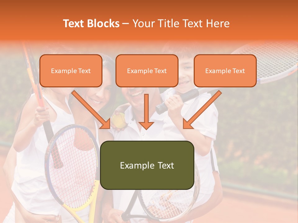 Hold Tennis Person PowerPoint Template