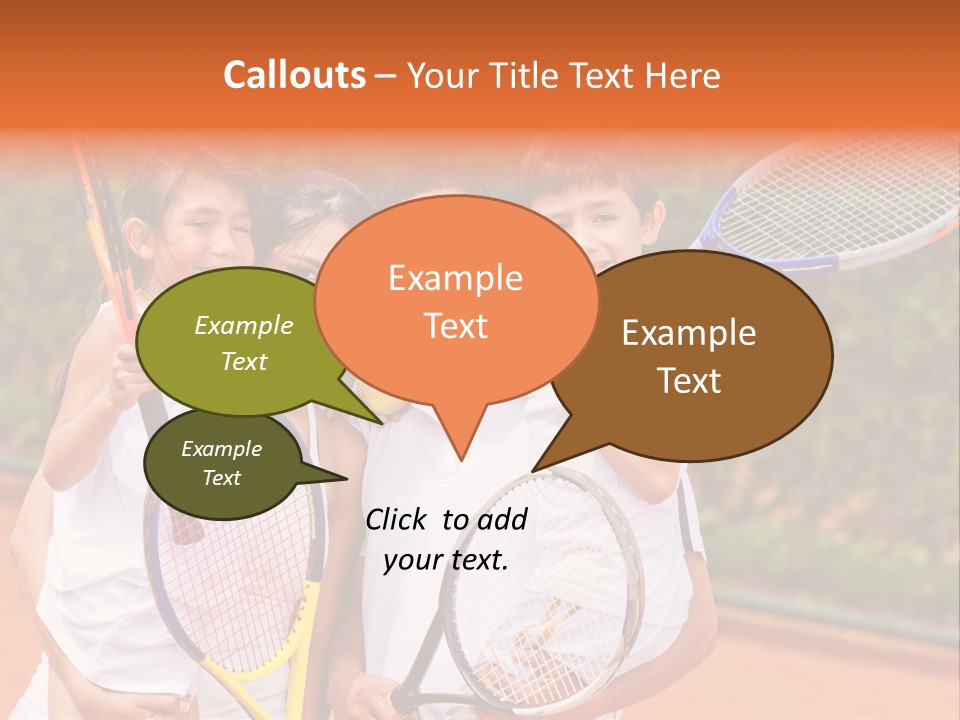 Hold Tennis Person PowerPoint Template