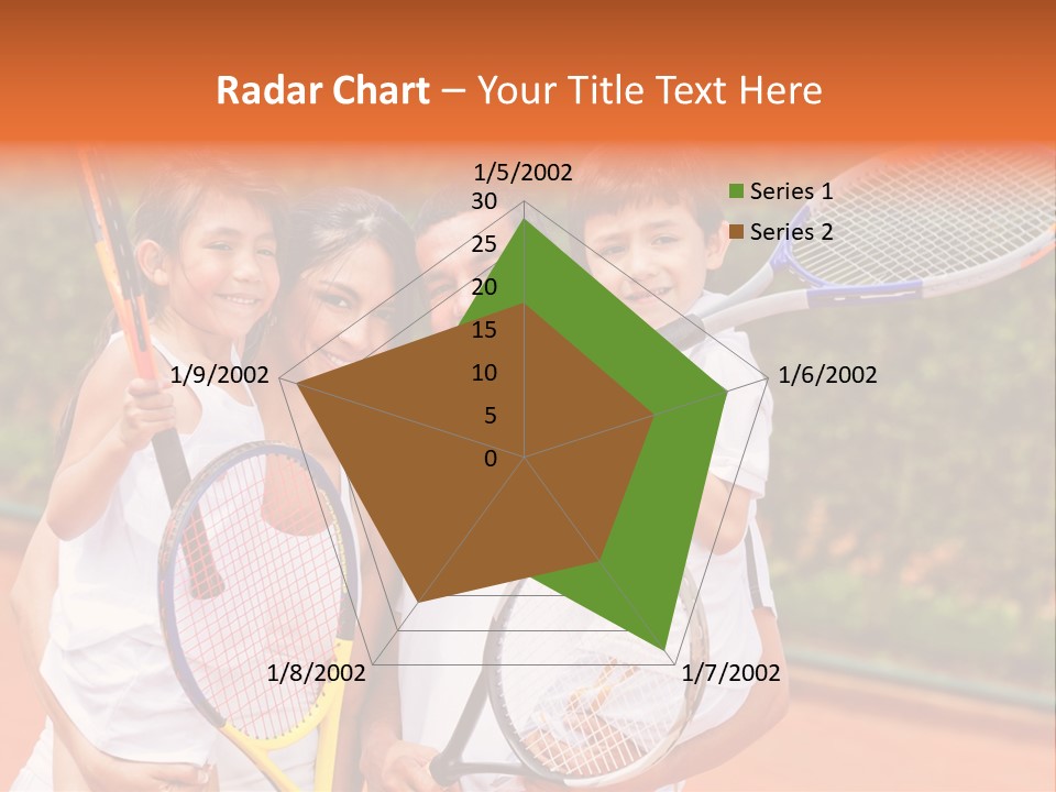 Hold Tennis Person PowerPoint Template