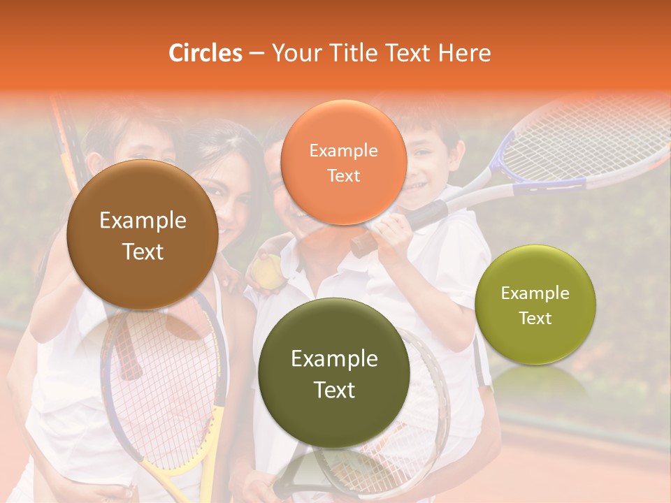 Hold Tennis Person PowerPoint Template