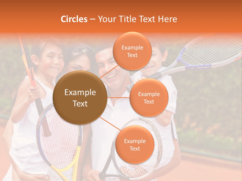 Hold Tennis Person PowerPoint Template