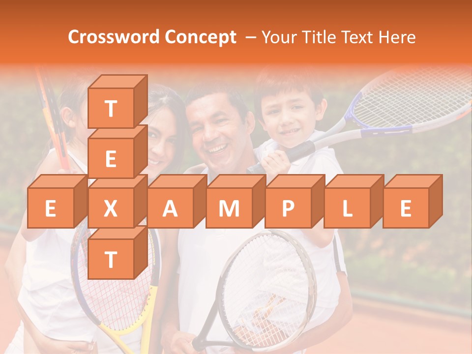 Hold Tennis Person PowerPoint Template