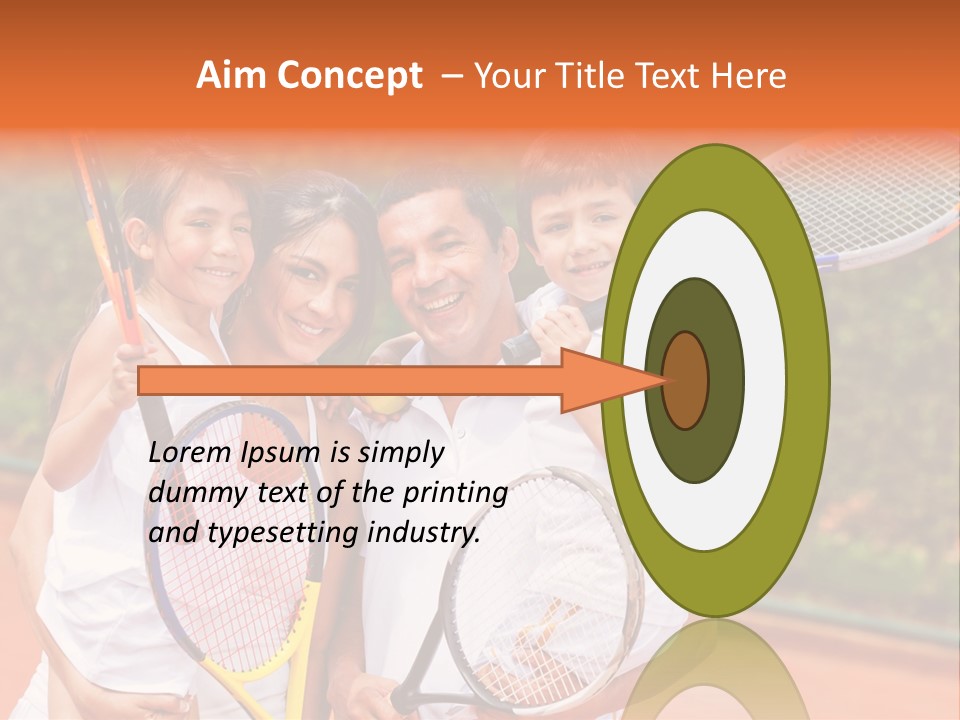 Hold Tennis Person PowerPoint Template