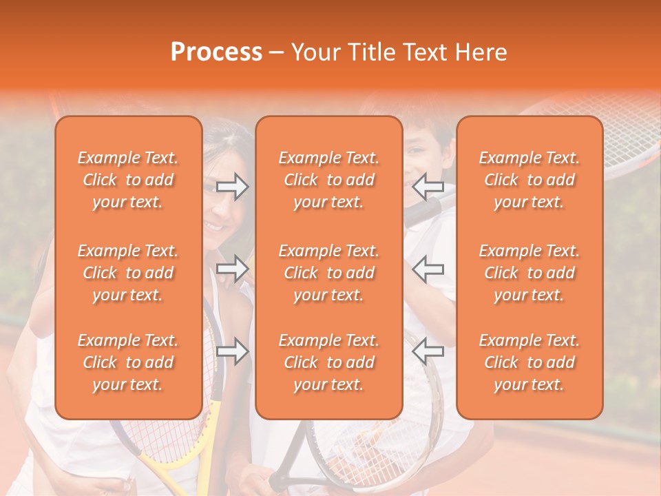 Hold Tennis Person PowerPoint Template