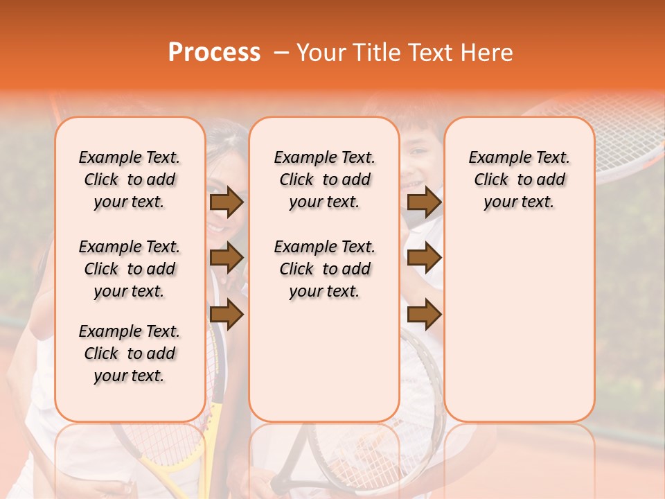 Hold Tennis Person PowerPoint Template