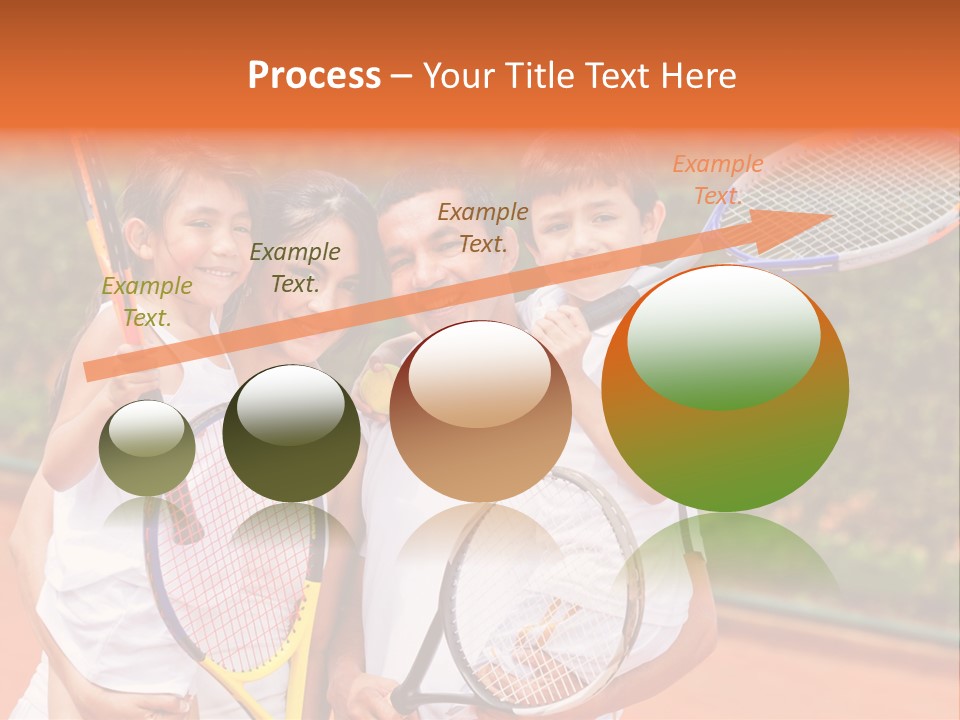 Hold Tennis Person PowerPoint Template