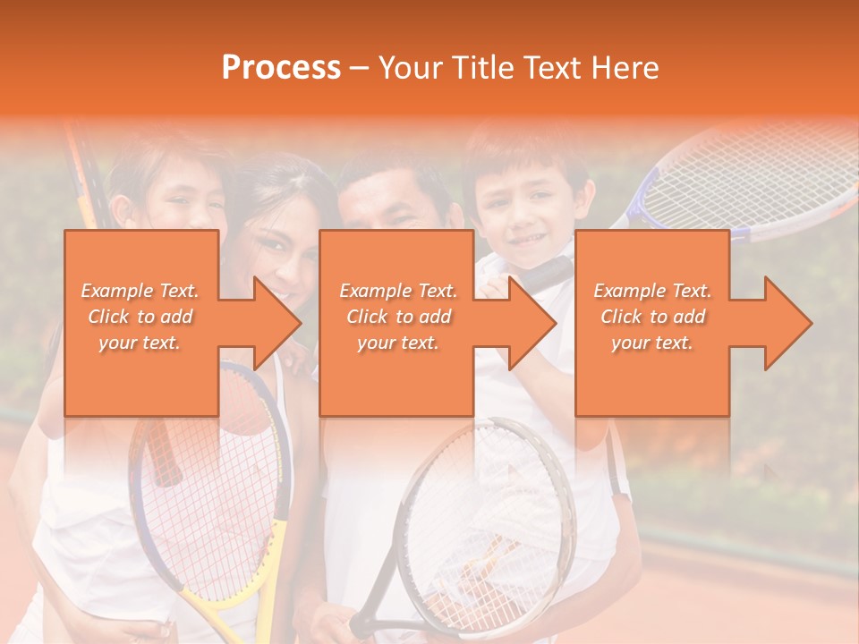 Hold Tennis Person PowerPoint Template