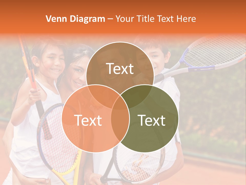 Hold Tennis Person PowerPoint Template