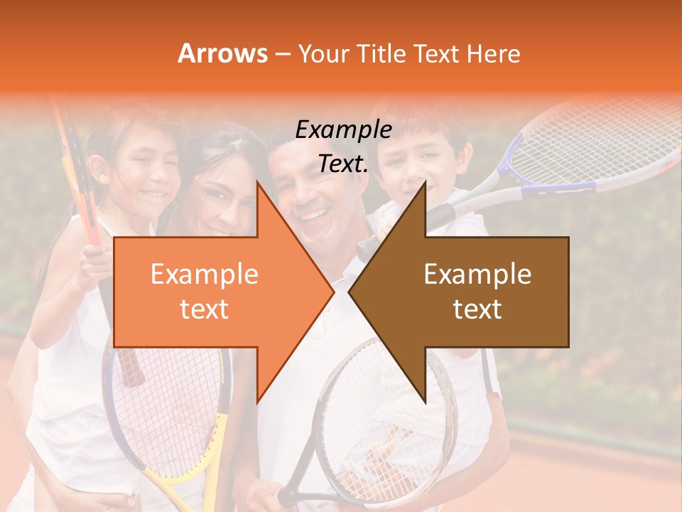 Hold Tennis Person PowerPoint Template