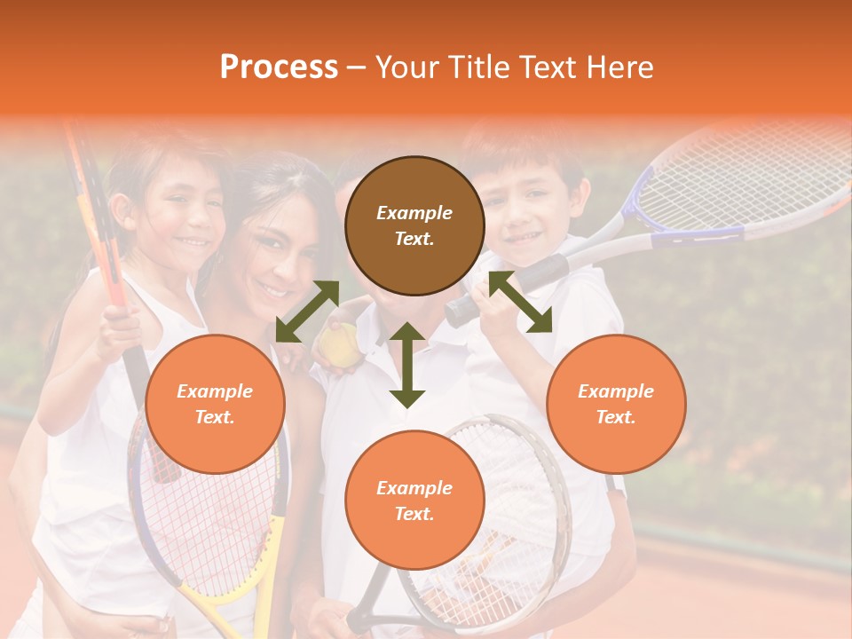 Hold Tennis Person PowerPoint Template