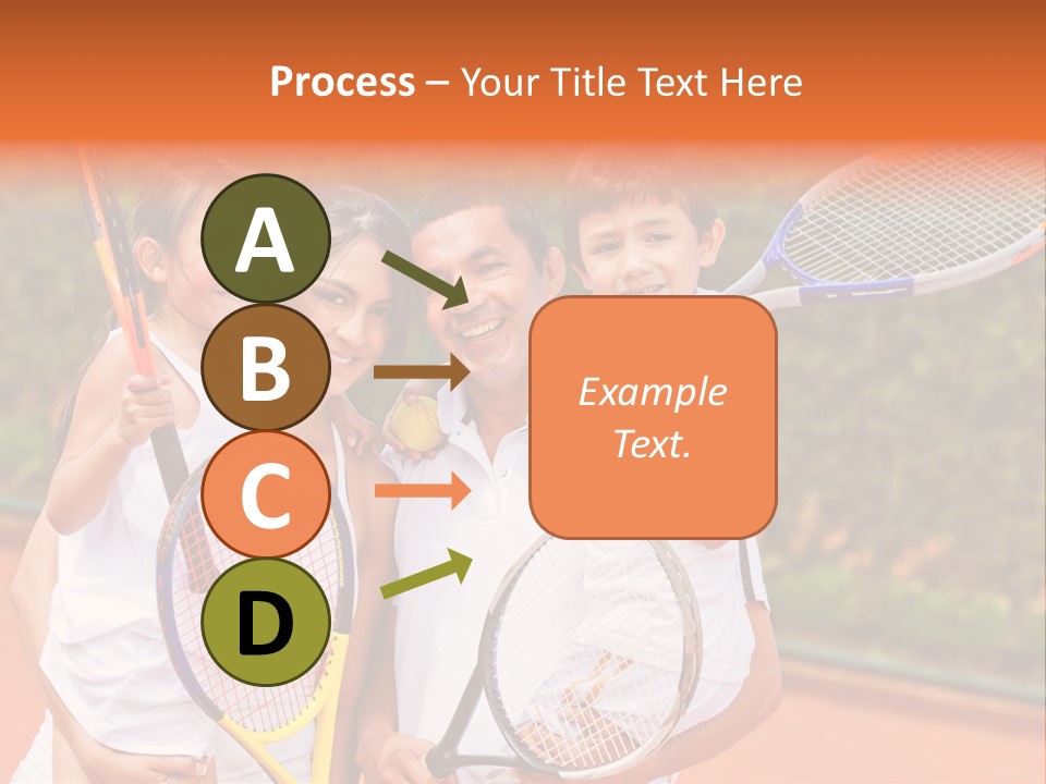 Hold Tennis Person PowerPoint Template
