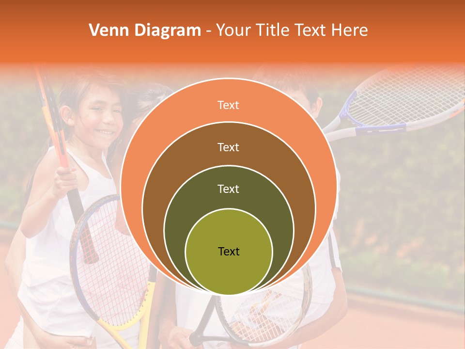 Hold Tennis Person PowerPoint Template
