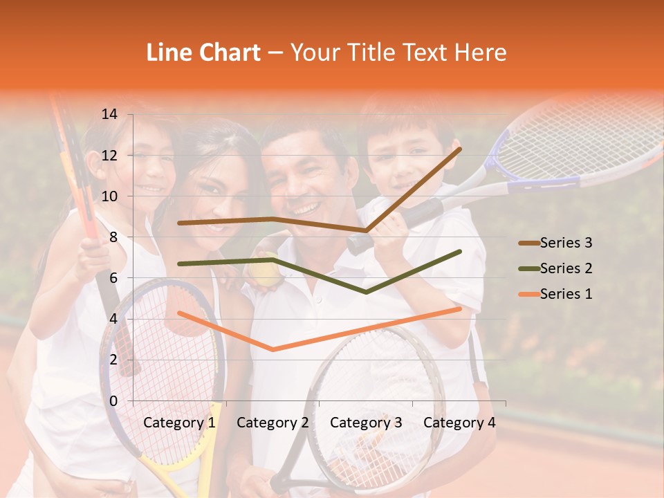 Hold Tennis Person PowerPoint Template