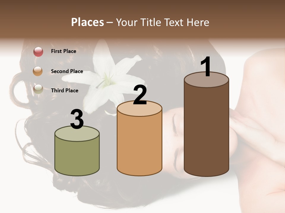 Caucasian Beauty  PowerPoint Template